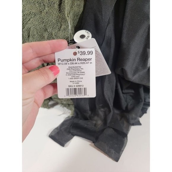 Pumpkin Reaper 18" Electronic Halloween Greeter - Speaks Moves & Lights Up - NWT - Picture 3 of 14